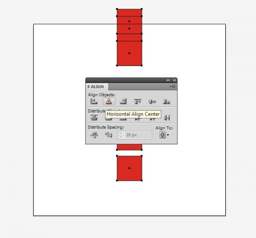 تراز کردن اشیا در ایلوستریتور